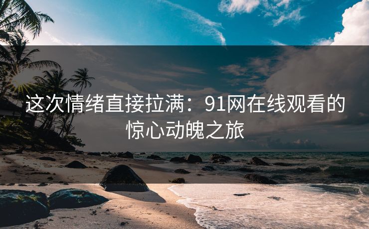 这次情绪直接拉满：91网在线观看的惊心动魄之旅